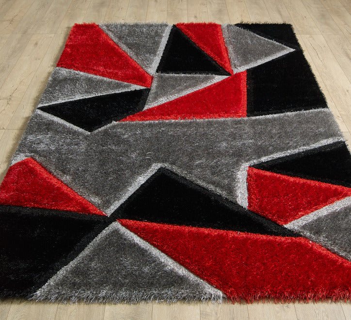 Pluton Rug - Red Grey