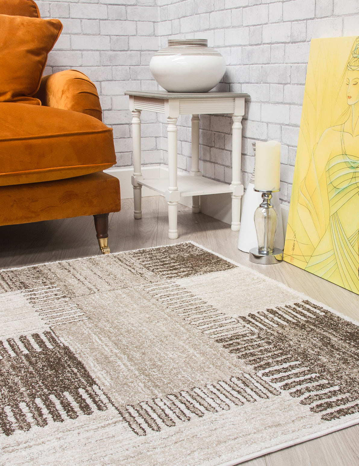 Ardenne Deco Greige Rug