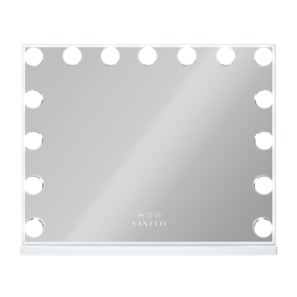 VANITII Mary Hollywood Vanity Mirror XXL – 15 Dimmable LED Bulbs