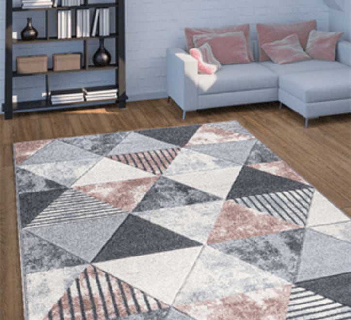 Mason Rug - 107 grey pink