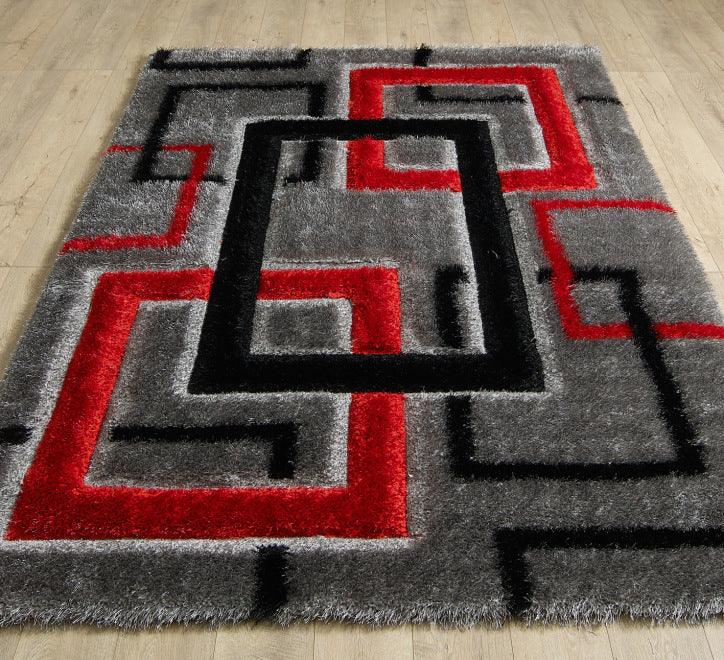 Mercury Rug- Grey Red