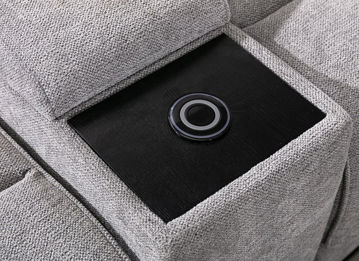 Herbert Electric Reclining Sofa with Console