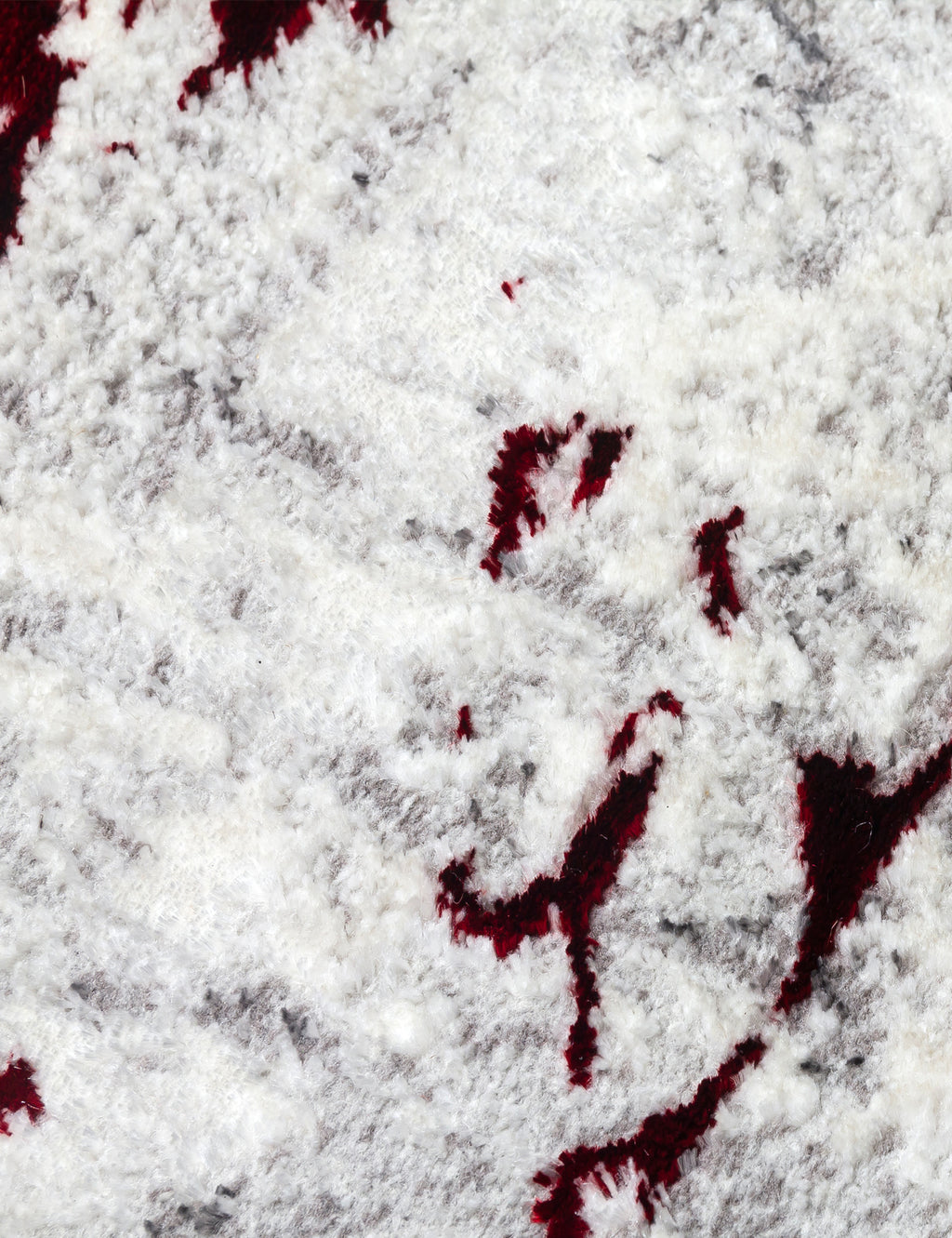 Glitz Marble Red Rug