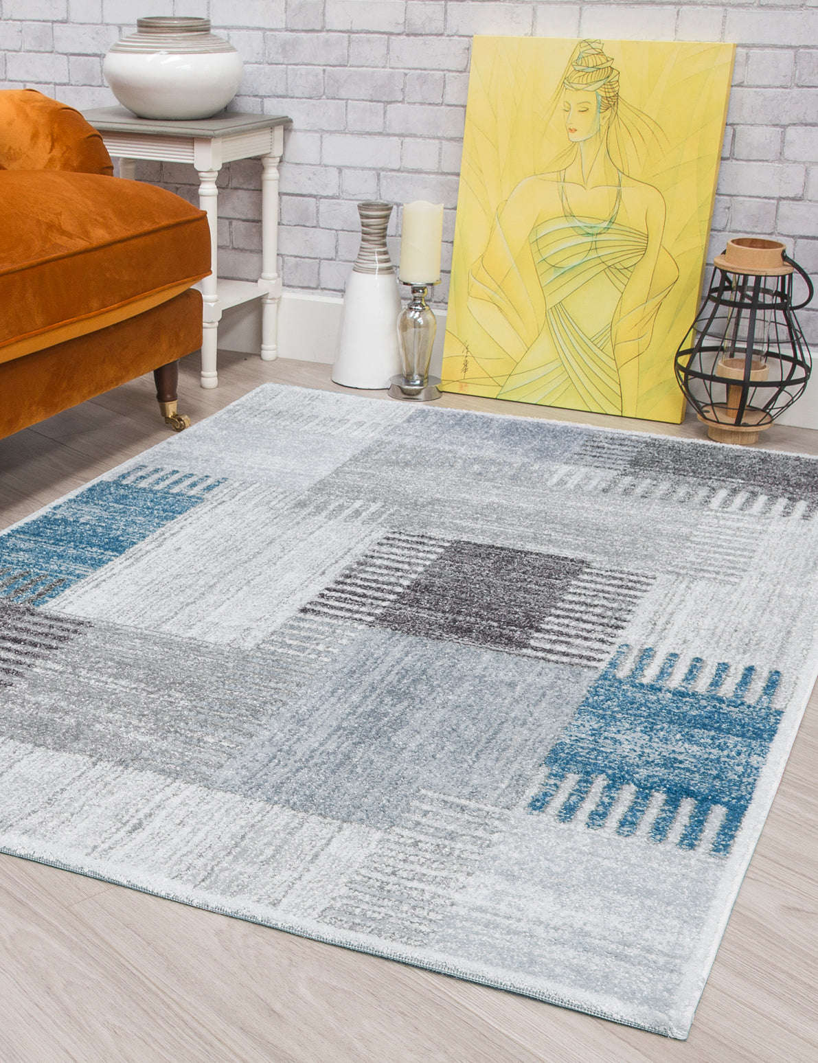 Ardenne Deco Blue Rug