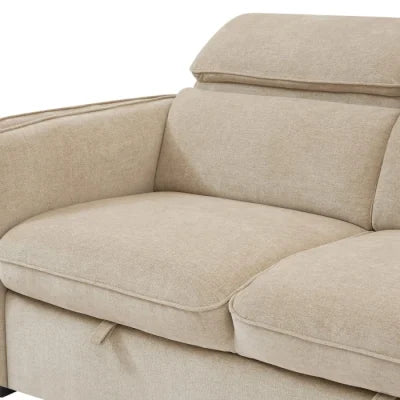 Roscoe Corner Sofa Bed Beige