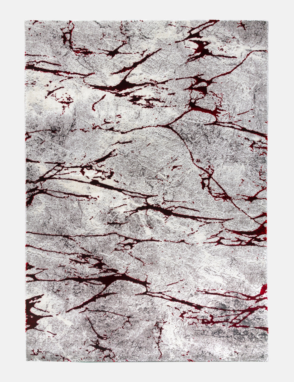 Glitz Marble Red Rug