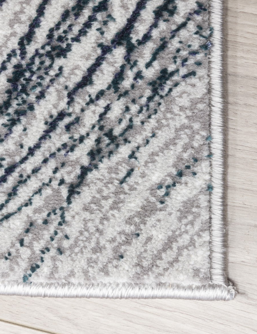 Boutique Plumes Blue Rug