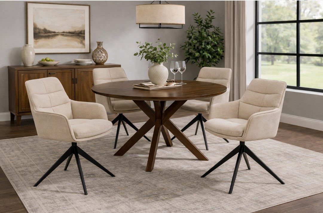 Carly 360 Swivel Dining Chair