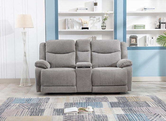 Herbert Electric Reclining Sofa with Console