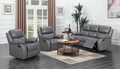 Judy (3-1-1) Grey Leather Sofa