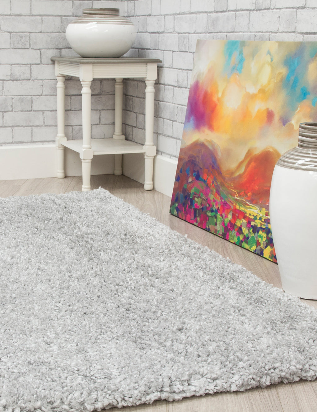 Dreams Shaggy Light Grey Rug