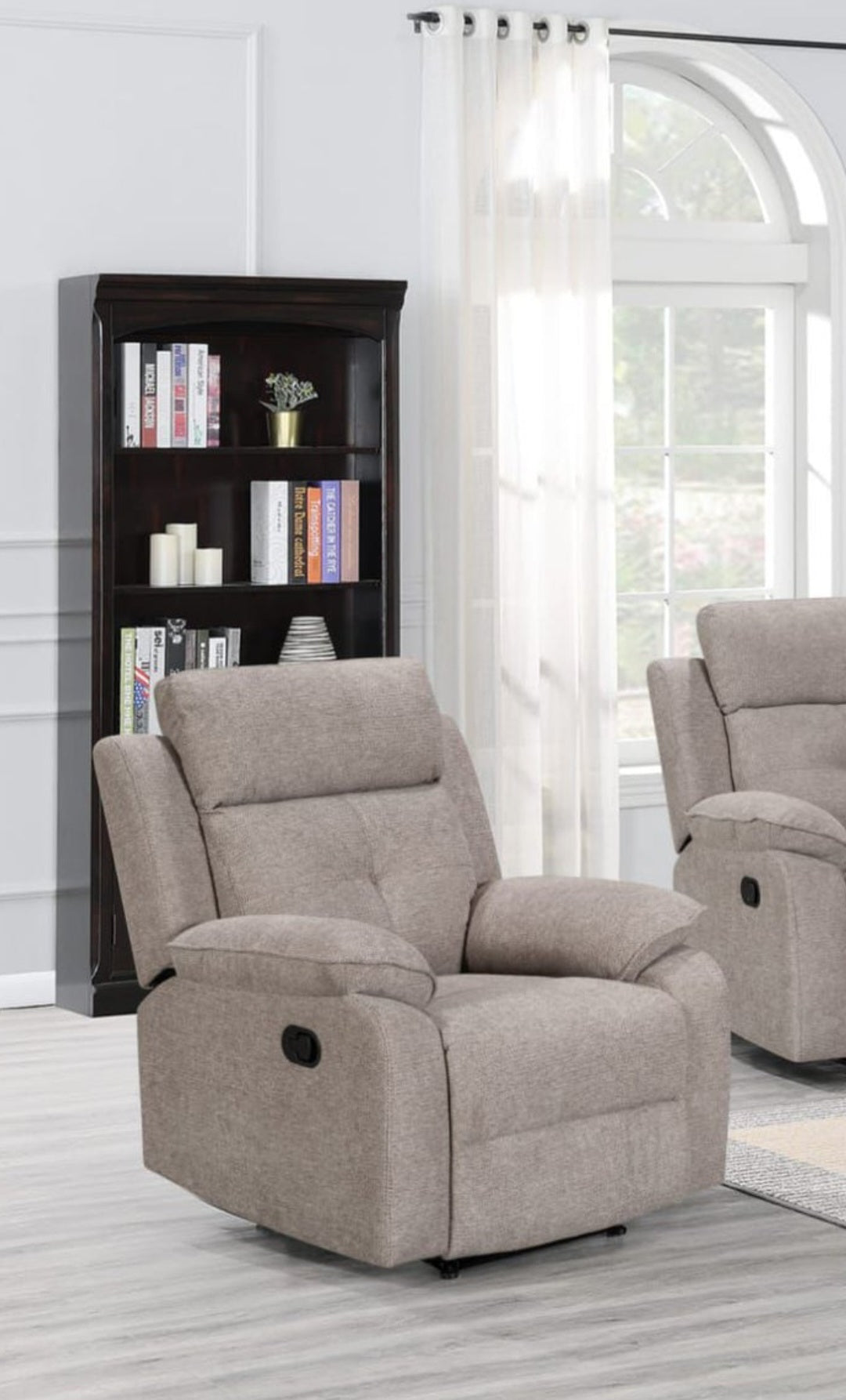 Abbey Recliner Sofas – Light Brown