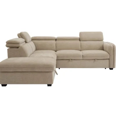 Roscoe Corner Sofa Bed Beige