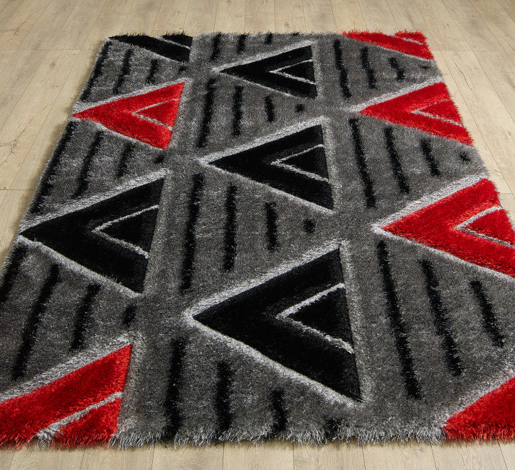 Venus Rug Grey Red