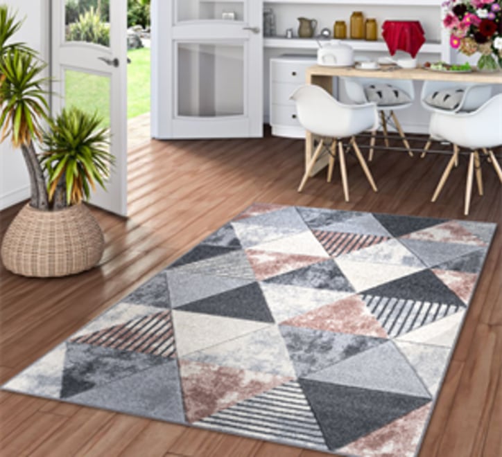 Mason Rug - 107 grey pink