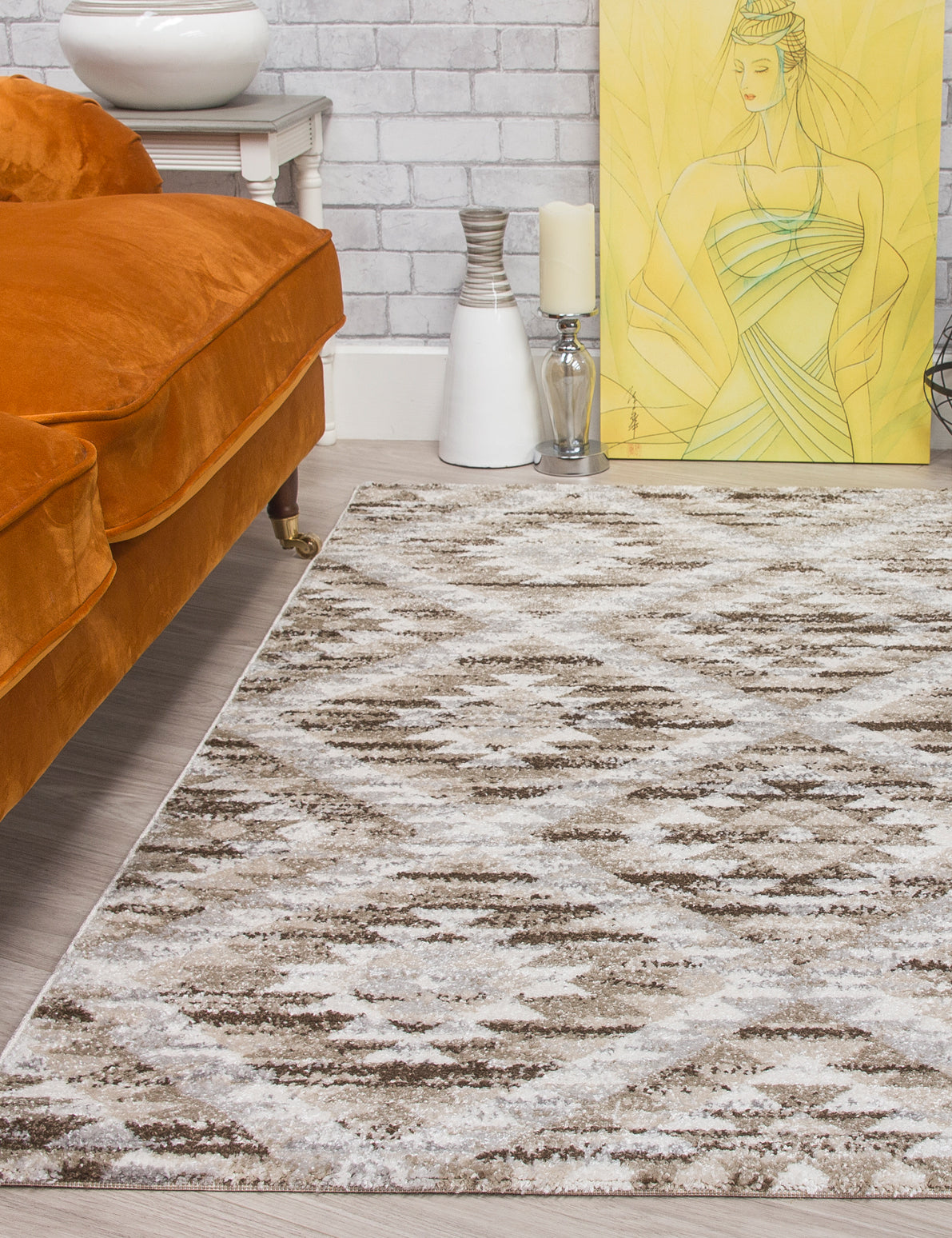 Ardenne Azteca Greige Rug