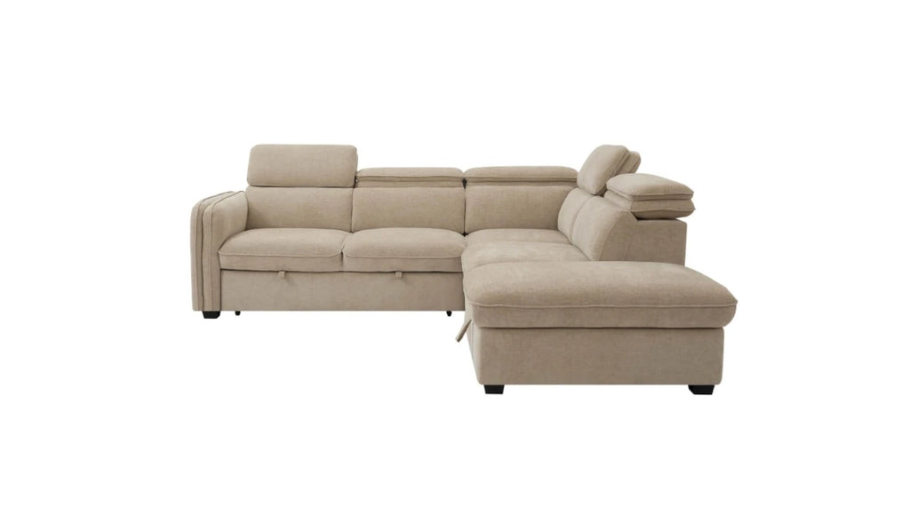 Roscoe Corner Sofa Bed Beige