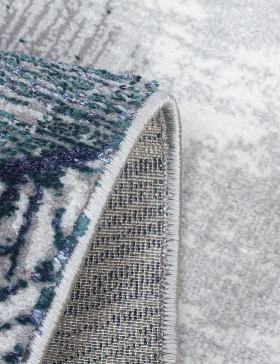 Boutique Plumes Blue Rug