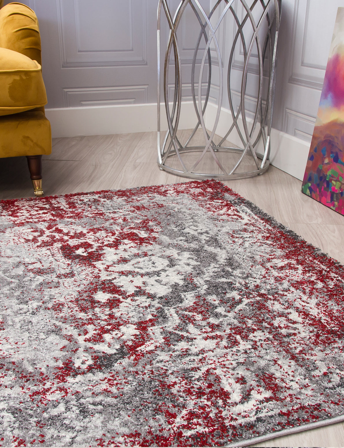 Antika Medallion Red Rug