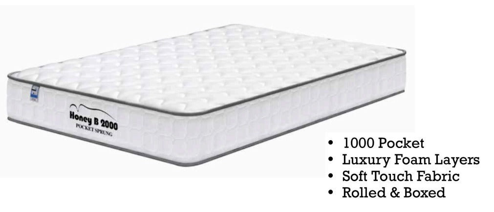 Honey B 2000 pocket mattress