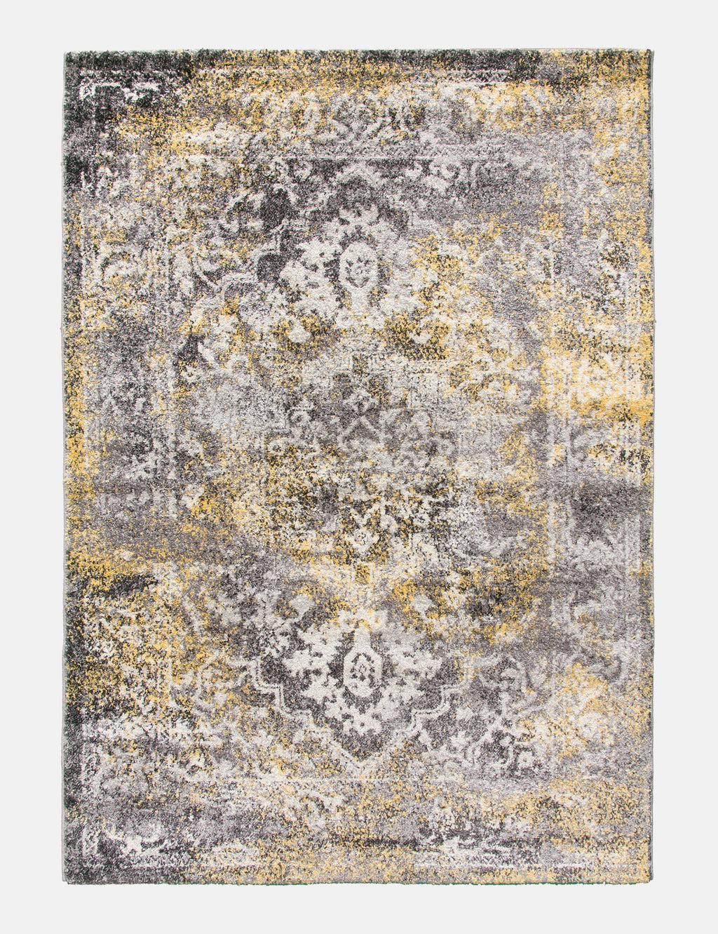 Antika Medallion Yellow Rug
