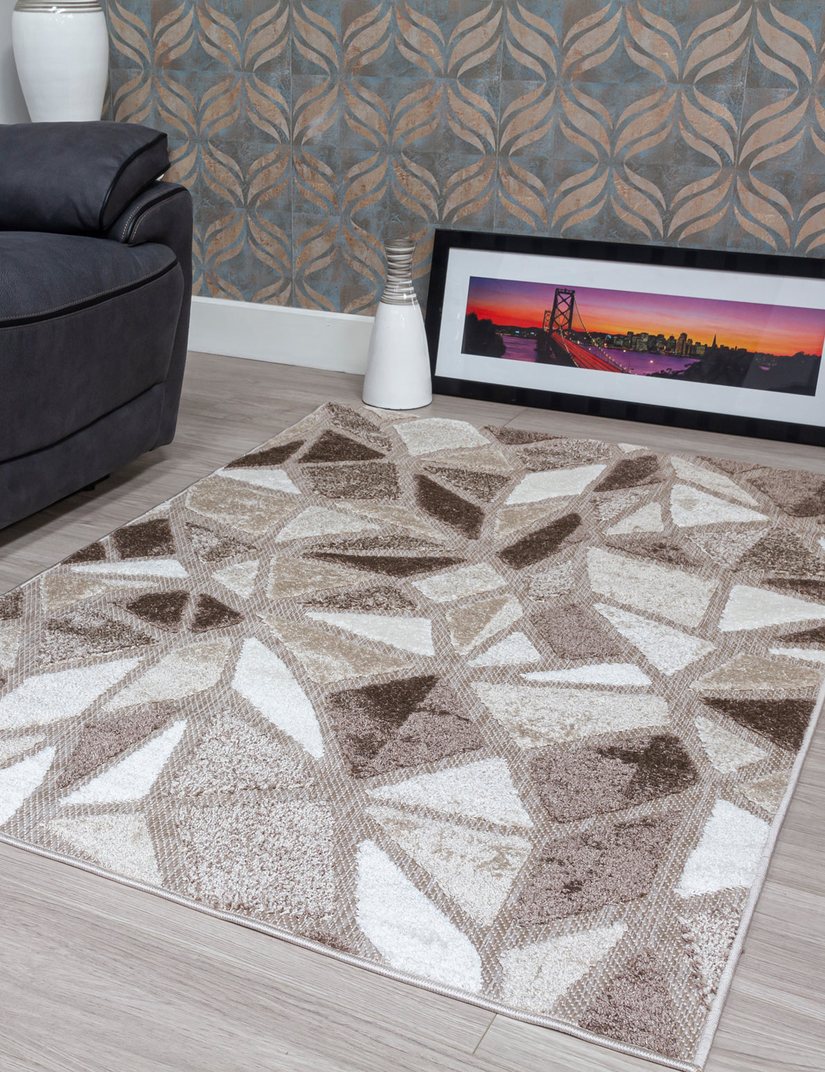 Alessia Loka Beige Rug