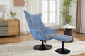 Osbourne Swivel Chair with Foot Stool