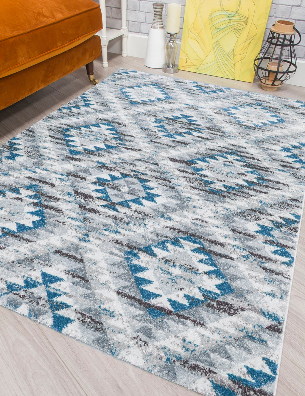 Ardenne Azteca Blue Rug