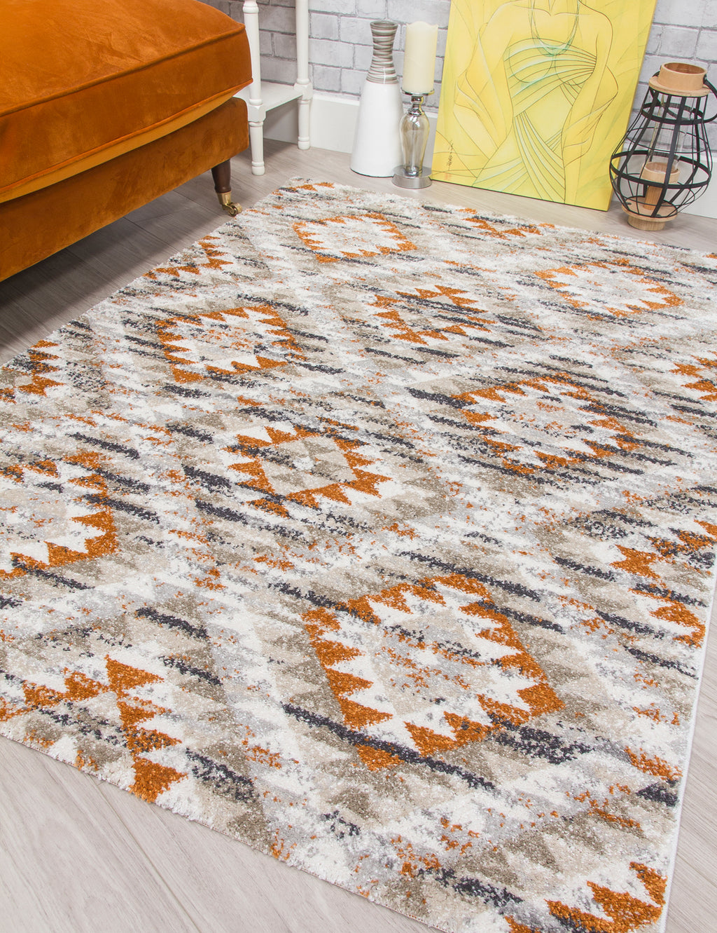 Ardenne Azteca Pumpkin Rug