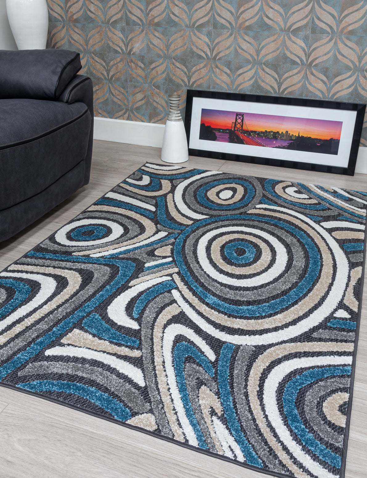 Alessia Oasis Blue Rug