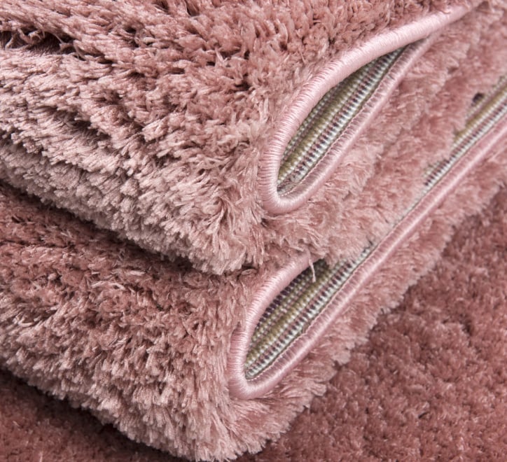 shaggy coral rug