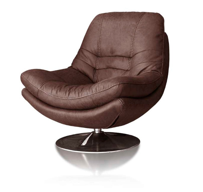 Armani Swivel Chair - Light Brown