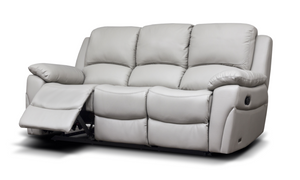 Serena Leather Sofa 1 Grey