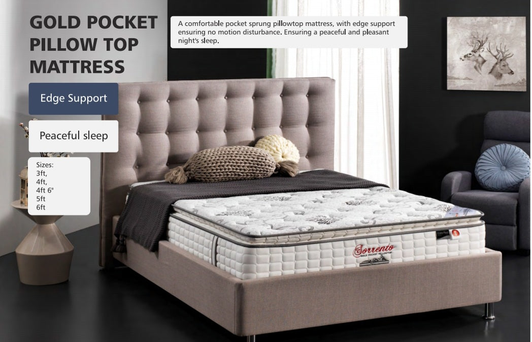 Sorrento Gold Pillow Pocket Mattress