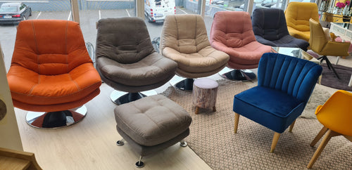 Armani Swivel chair - Pumpkin
