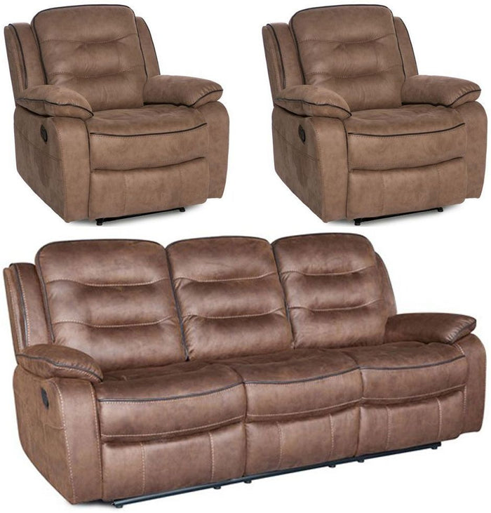 Dakota 3+1+1 Seater Recliner Sofa Suite