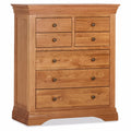 Delta Oak 3+4 Drawer Tall Chest