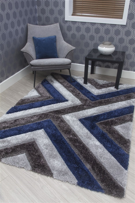 Luxus Cascade Rug - Navy