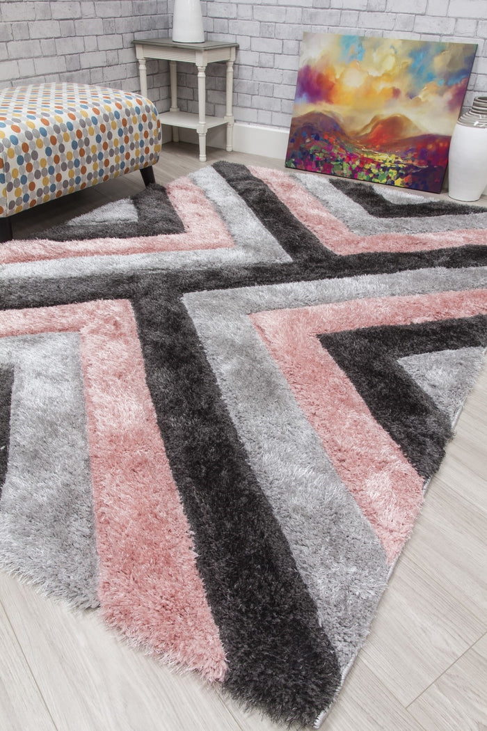 Luxus Cascade Rug - Pink