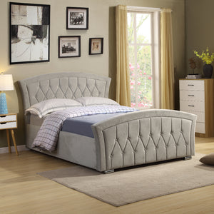 Kingston Ottoman Fabric Bed - Grey