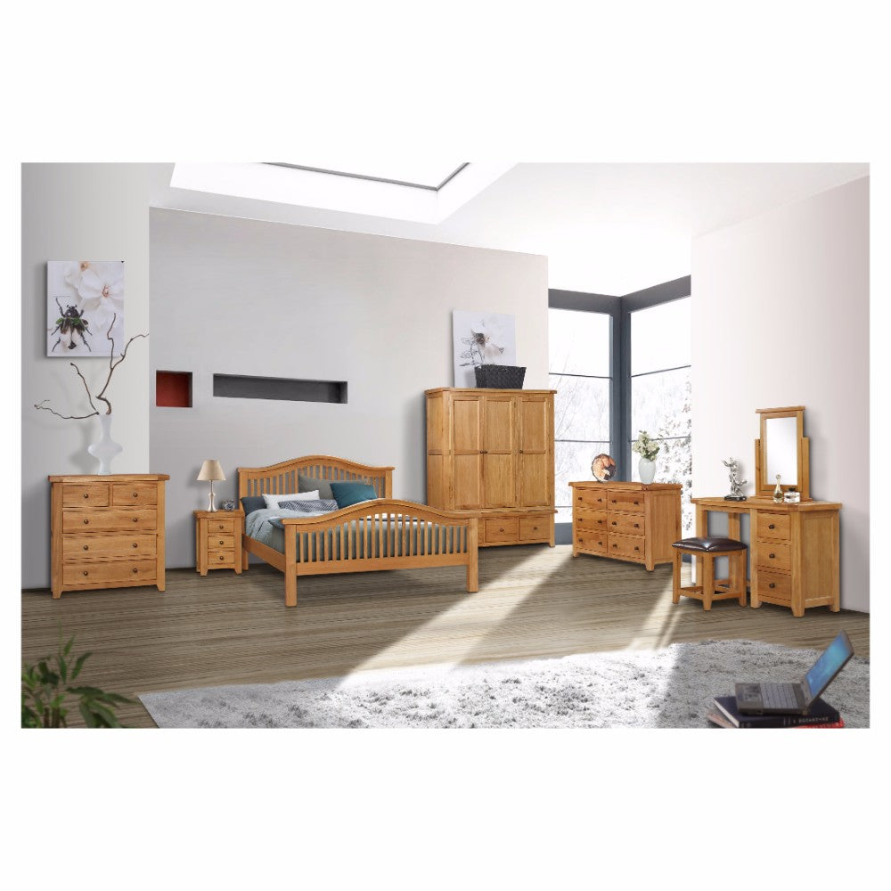 Oscar 2+3 Solid Oak Drawer Chest