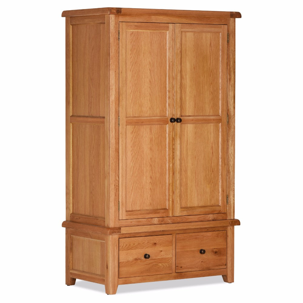 Oscar Double Wardrobe With Drawers