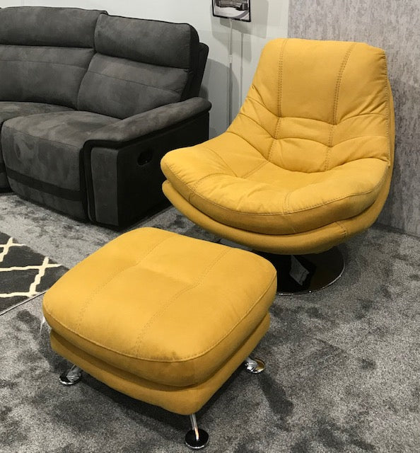 Armani Swivel Chair - Ochre