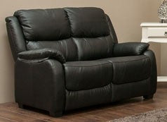 Parker Sofa - Half Leather - Black
