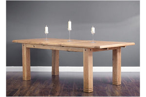 Donny Extendable Solid Oak Dining Table