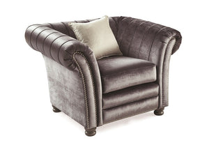 Giselle 1 Seater Chair - Charcoal