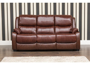 Parker Sofa - Half Leather - Tabac