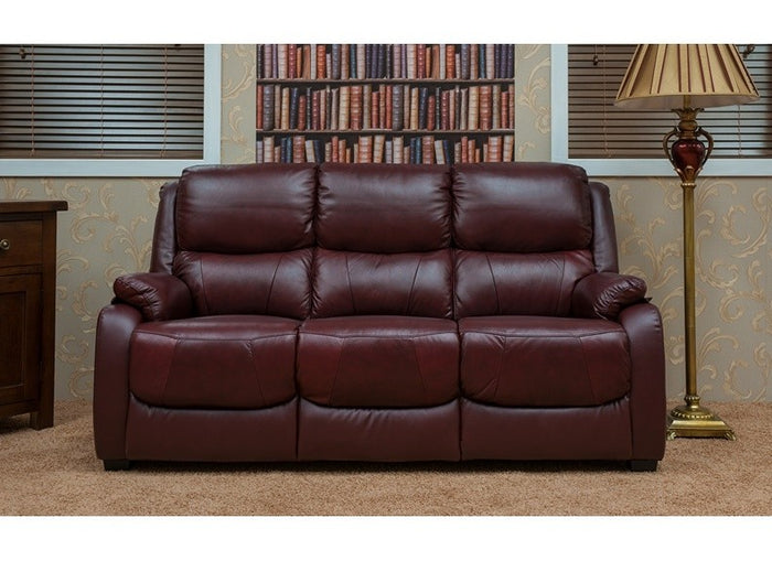 Parker Sofa - Half Leather - Wine