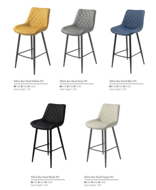 Silvia Barstool Yellow
