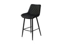 Silvia Black Barstool